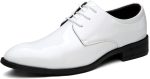 men Pointed-Toe Tuxedo Dress Shoes Casual Slip-on Loafer