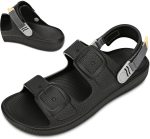 Slides for Men,Men's Slides Sandals for Men Adjustable Beach Sandal Platform Sandals Comfort Lightweight Ultra Cushion EVA Slides