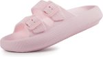 Sandals for - Pillow Slippers - Double Buckle Adjustable Slides - EVA Flat Sandals