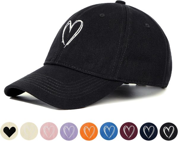 Womens Baseball Caps Unisex Cute Baseball Hats Trendy Adjustable Ball Hats for Workout Golf Running