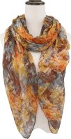 Ladies/Women's Lightweight Floral Print/Solid Color mixture Shawl Scarf For Spring Summer season